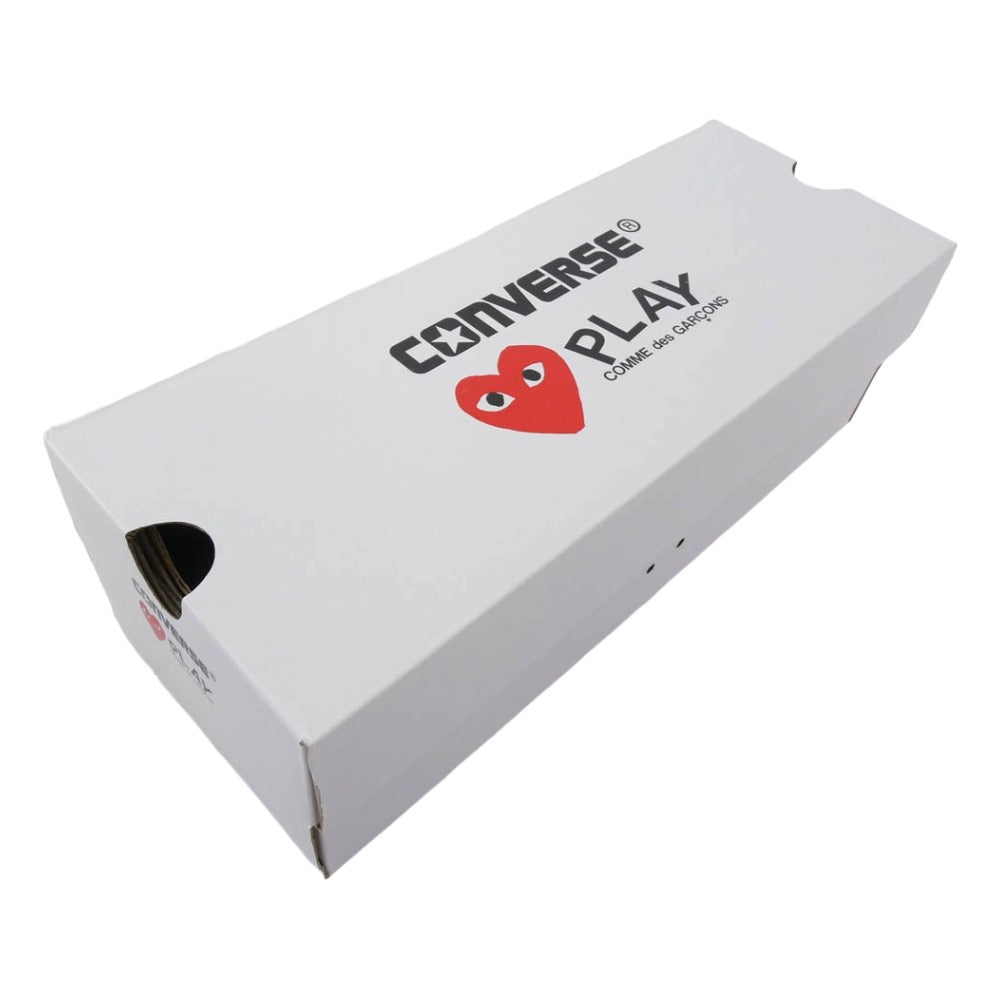 PLAY COMME des GARCONS プレイコムデギャルソン 1CL704 × Converse コンバース Chuck Taylor Hi Black チャックテイラー ハイカットスニーカー ホワイト系 27cm【新古品】【未使用】【中古】
