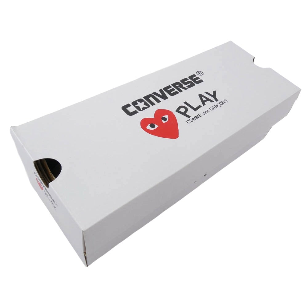 PLAY COMME des GARCONS プレイコムデギャルソン × Converse コンバース Chuck Taylor Hi White チャックテイラー ハイカットスニーカー ブラック系 27cm【新古品】【未使用】【中古】