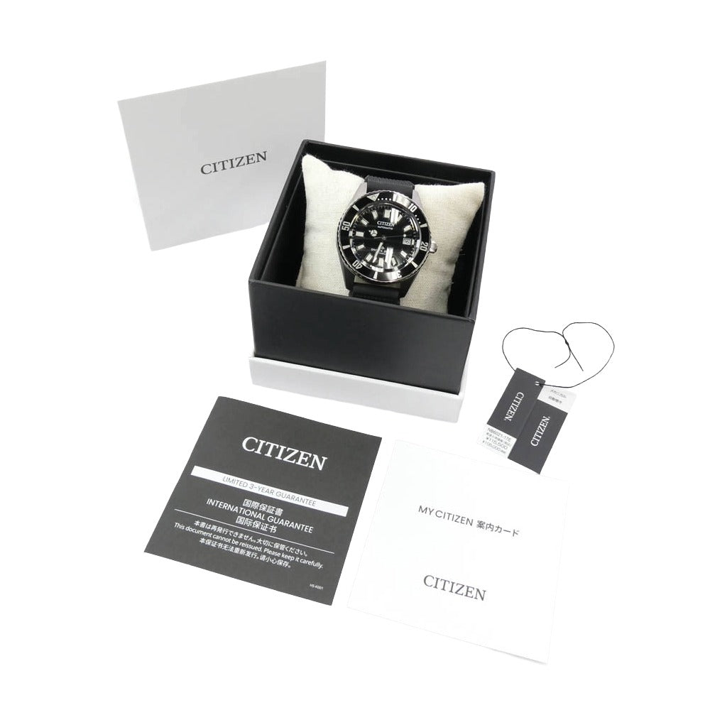 CITIZEN シチズン NB6021-17E PROMASTER MARINEシリーズ プロマスター ダイバーズウォッチ 自動巻き 時計 ブラック系【美品】【中古】