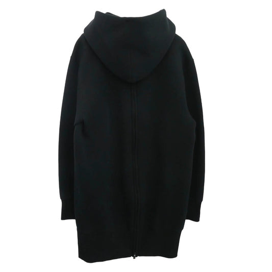Sacai サカイ 23AW 23-06828 Sponge Sweat Hoodie バックジップ スポンジスウェット ロング パーカー ワンピース キャミソール付き ブラック系 2【中古】