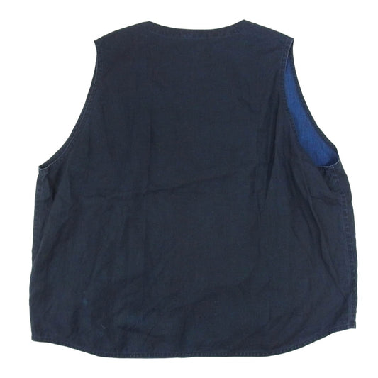 PORTER CLASSIC ポータークラシック FARMER’S LINEN VEST ファーマーズリネンベスト インディゴ ベスト インディゴブルー系 3【中古】