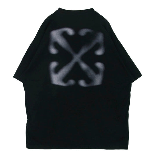 OFF-WHITE オフホワイト OMAA161F24JER002 Arrow Printed Crewneck T-Shirt アロープリント ロゴ 半袖 Tシャツ ブラック系 XL【中古】
