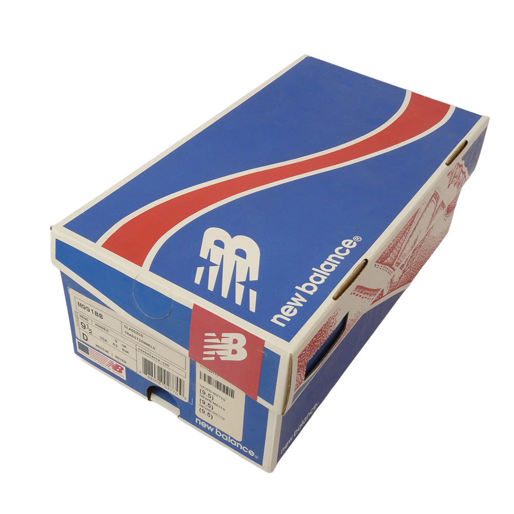 NEW BALANCE ニューバランス M991BB USA製 ローカット スニーカー ランニングシューズ ネイビー系 27.5cm【中古】