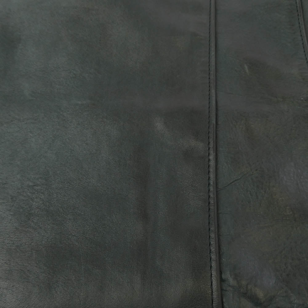 ADDICT CLOTHES アディクトクローズ 2896EX × FULLCOUNT フルカウント Horse-Hide British Riders Jacket ホースハイド ダブル ライダース ジャケット グリーン系 36【中古】