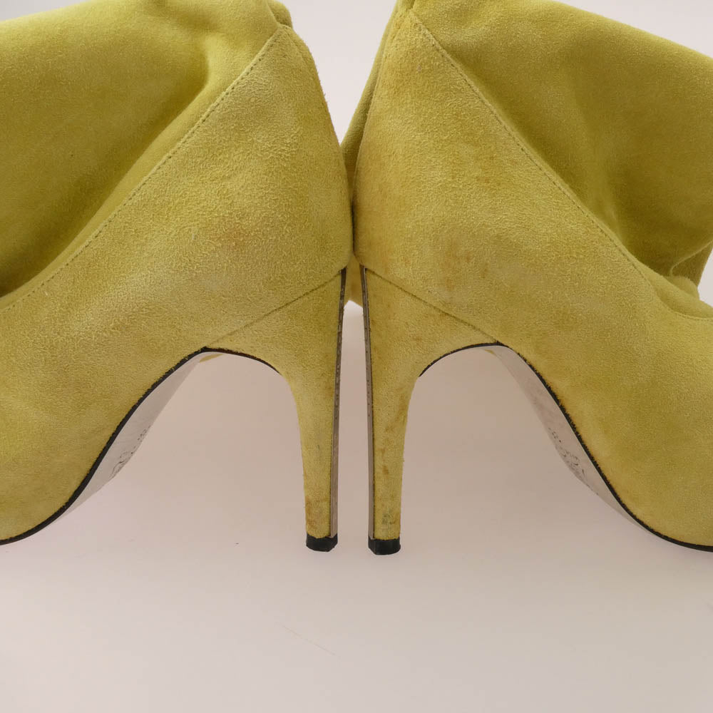 Emilio Pucci エミリオプッチ スエード ニーハイ ブーツ イエロー系 36【中古】