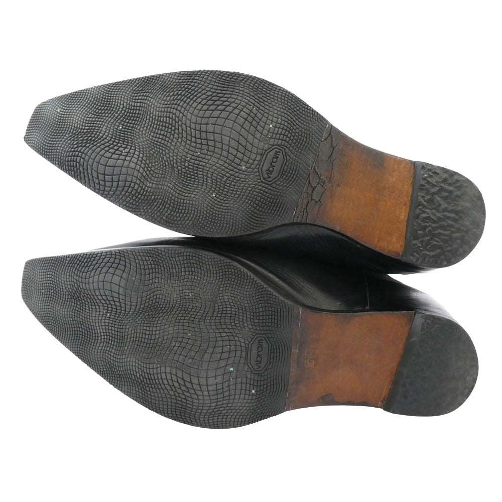 MAISON MARGIELA メゾンマルジェラ 初期 隠しヒール ウエスタン ブーツ ブラック系 38【中古】