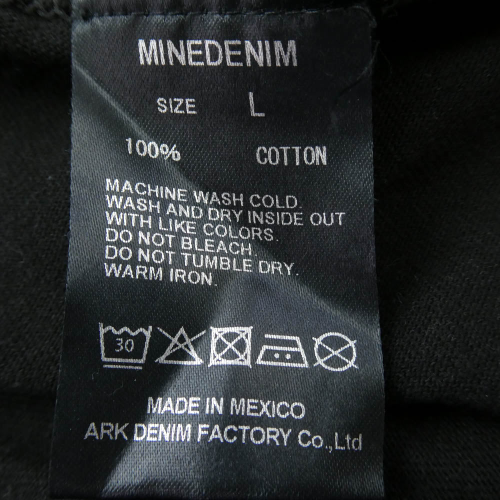 MINEDENIM マインデニム 21SS MND-NV002-99-L2 Nirvana MG Photo Tee ニルヴァーナ フォトプリント 半袖 Tシャツ ブラック系 L【中古】