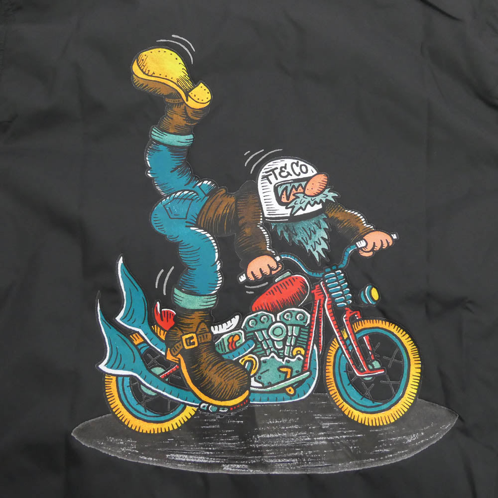 ティーティーアンドカンパニー ナイロン ブルゾン ウィンドブレーカー コーチ ジャケット ブラック系 M【美品】【中古】