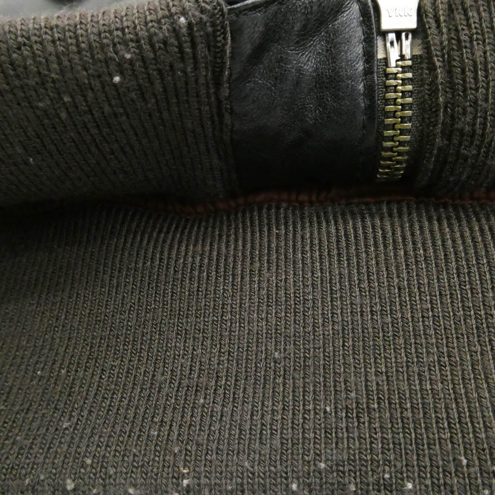 UNITED ARROWS ユナイテッドアローズ GREEN LABEL RELAXING ラムレザー A-2タイプ レザー ジャケット ブラック系 S【中古】