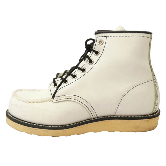 RED WING レッドウィング 8871 6inch Classic Moc 6インチ モックトゥブーツ ホワイト レザー ホワイト系 24.5cm【中古】