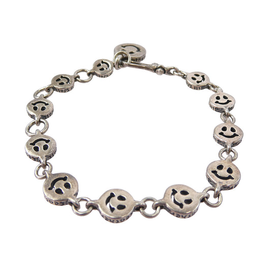BILL WALL LEATHER ビルウォールレザー All Happy Face Bracelet ハッピーフェイス ブレスレット シルバー系【中古】