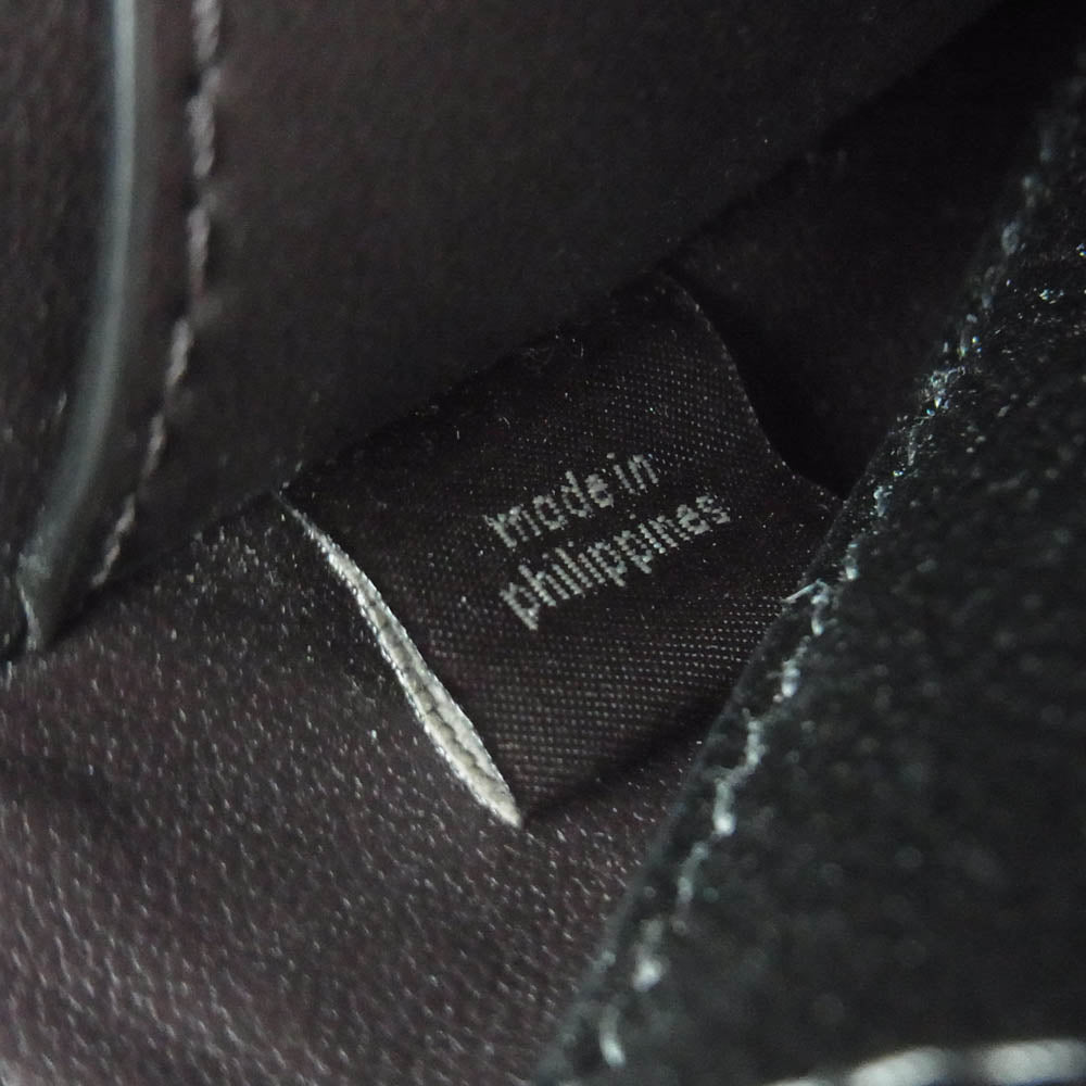 COACH コーチ C8439 ウィン ロゴ レザー ショルダー バッグ フィリピン製 ブラック系【中古】