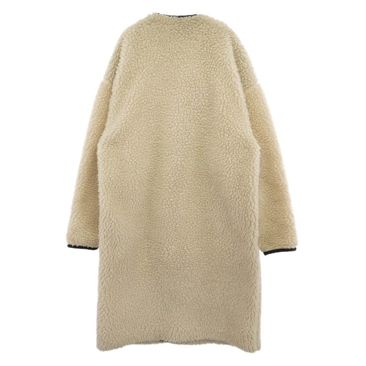 HYKE ハイク 192-17175 FAUX SHEARLING COAT ボア フリース ロング コート ホワイト系 1【中古】