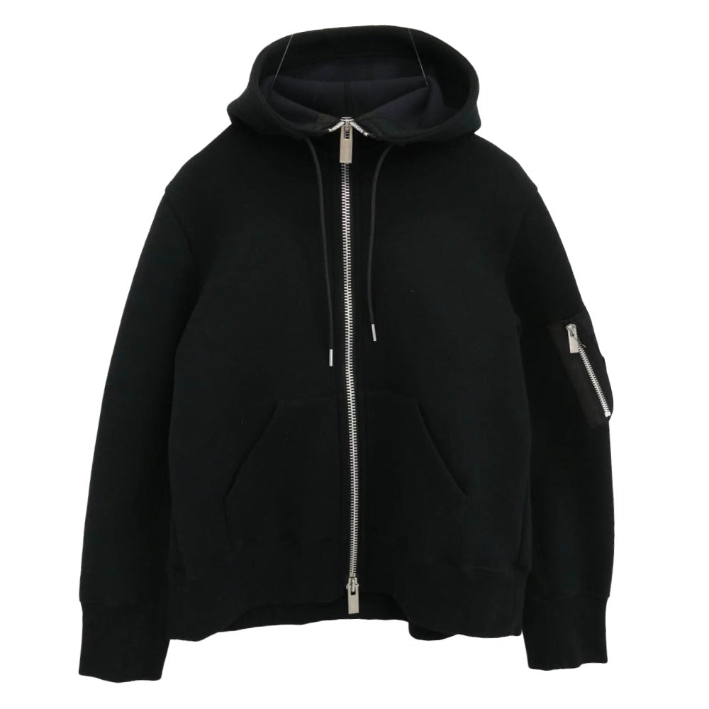 Sacai MA-1ドッキング　スウェット トレーナー　size2 sacai ドッキング スウェット MA1 ネイビー グリーン サイズ2 楽天市場