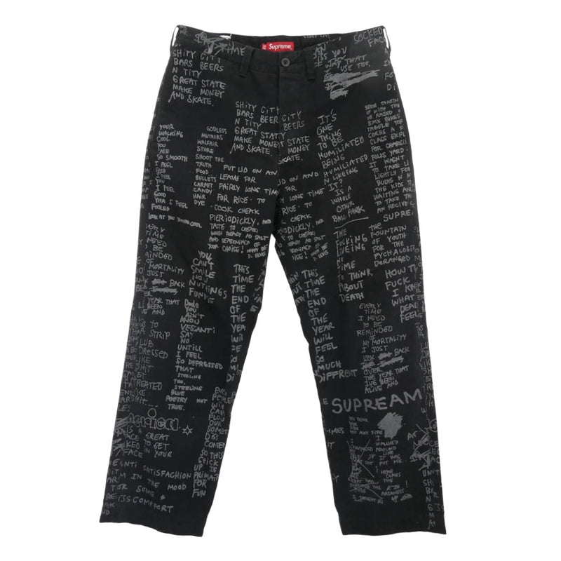 Supreme シュプリーム 23SS Gonz Poems Chino Pant マークゴンザレス