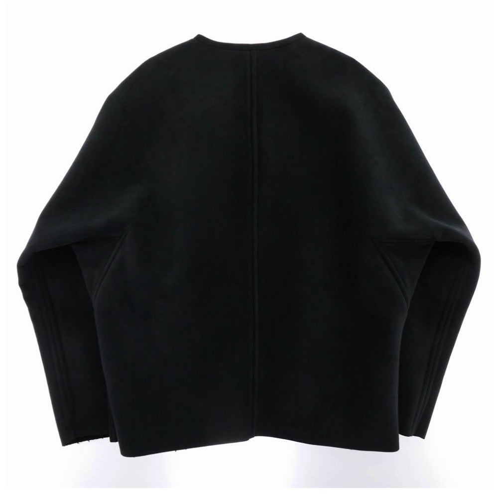 ISSEY MIYAKE イッセイミヤケ 25AW LA53-FC272 IM MEN アイムメン ULTRA BOA ウルトラスエード ボア ジャケット ブラック系【極上美品】【中古】 ISSEY MIYAKE イッセイミヤケ 25AW LA53-FC272 IM MEN アイムメン
