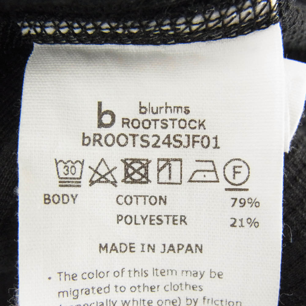 blurhms ROOTSTOCK ブラームスルーツストック 24SS BROOTS24SJF01 Classic Long sleeve Tee クラシックロングスリーブ サーマル カットソー ブラック系 4【中古】