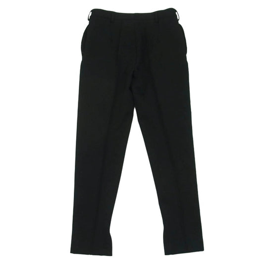 PRADA プラダ 23AW SPH311 テクニカルギャバジン センタークリース テーパード ウール スラックス パンツ ブラック系 48【中古】