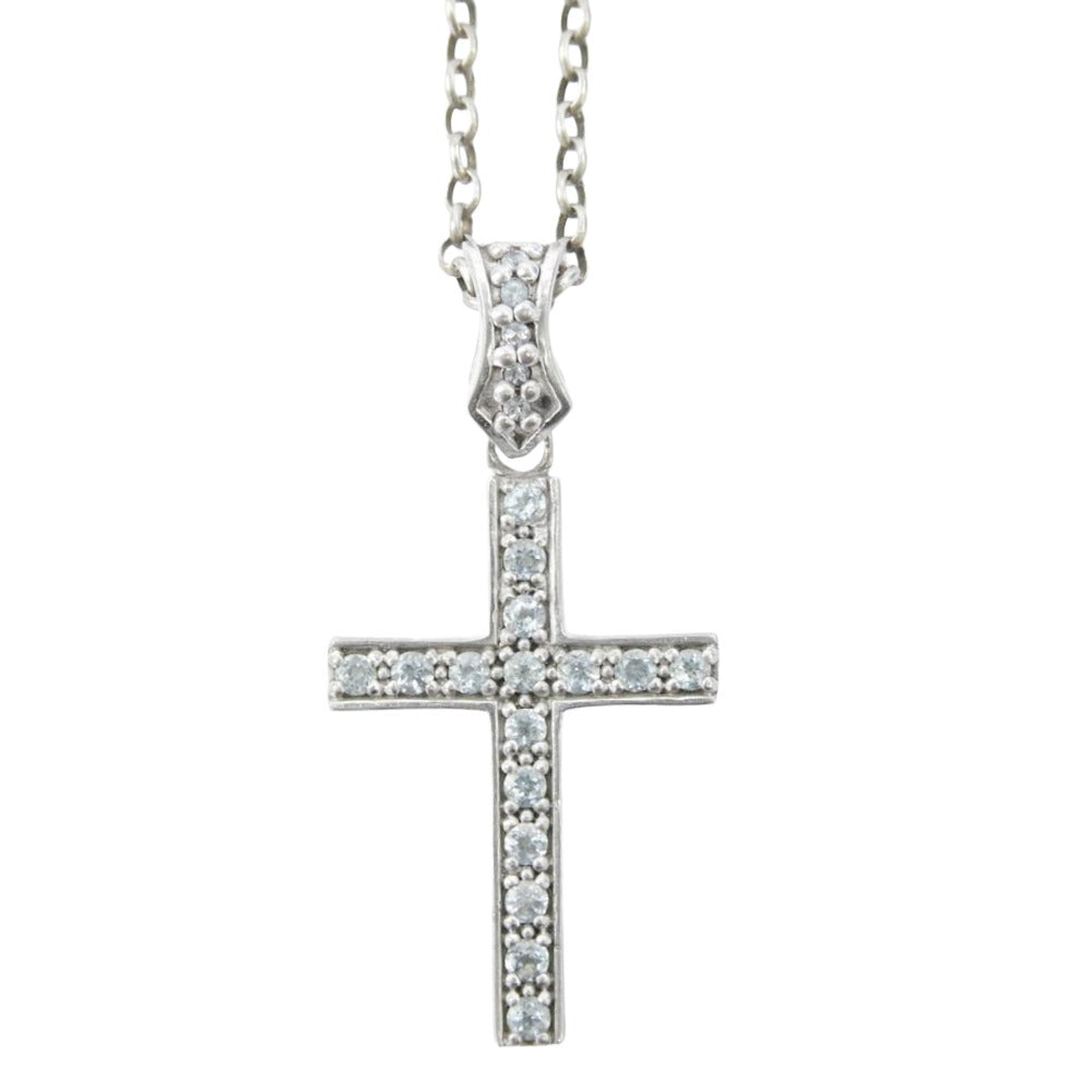 LordCamelot ロードキャメロット × 松岡充 ストーン付き クロス ペンダントトップ シルバー系【中古】 LordCamelot ロードキャメロット × 松岡充 ストーン付き クロス