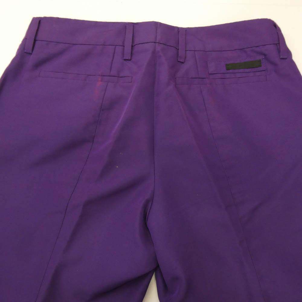 PRADA プラダ G2156G S111 B03 シルク100% 裾ダブル スラックスパンツ パープル系 40S【中古】