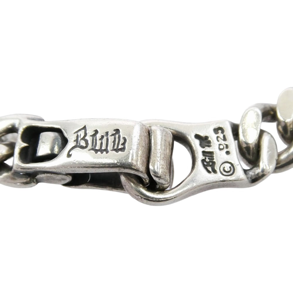 BILL WALL LEATHER ビルウォールレザー 喜平 プレーン ブレスレット 18Kゴールドサダーカスタム シルバー系【中古】