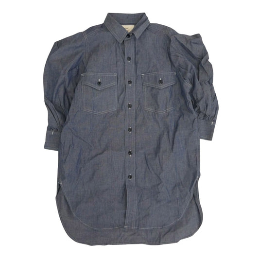 HYKE ハイク 221-15158 シャンブレー シャツ パンツ セットアップ ライトブルー系 1 SMALL【中古】