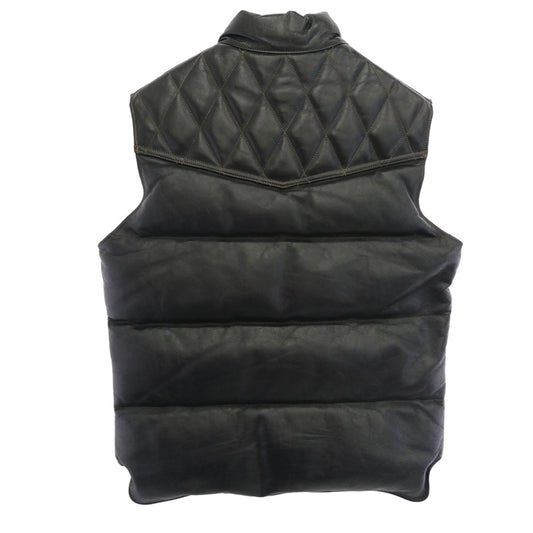 TOY'S McCOY トイズマッコイ BECK ベック レザー ダウンベスト ブラック系 38【中古】