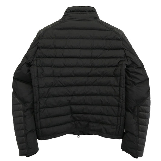 MONCLER モンクレール DIMITRI GIUBBOTTO ディミトリ レザー 切替 ダウンジャケット ブラック系 4【中古】