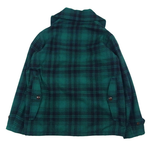 HYSTERIC GLAMOUR ヒステリックグラマー 22AW 02223AB07 オンブレーチェック クルーザージャケットマッキーノコート グリーン系 M【中古】