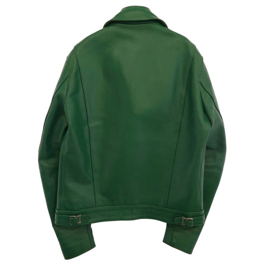 Lewis Leathers ルイスレザー 英国製 441T CYCLONE TIGHT FIT サイクロン ホースハイド ライダース ジャケット グリーン グリーン系 38【中古】
