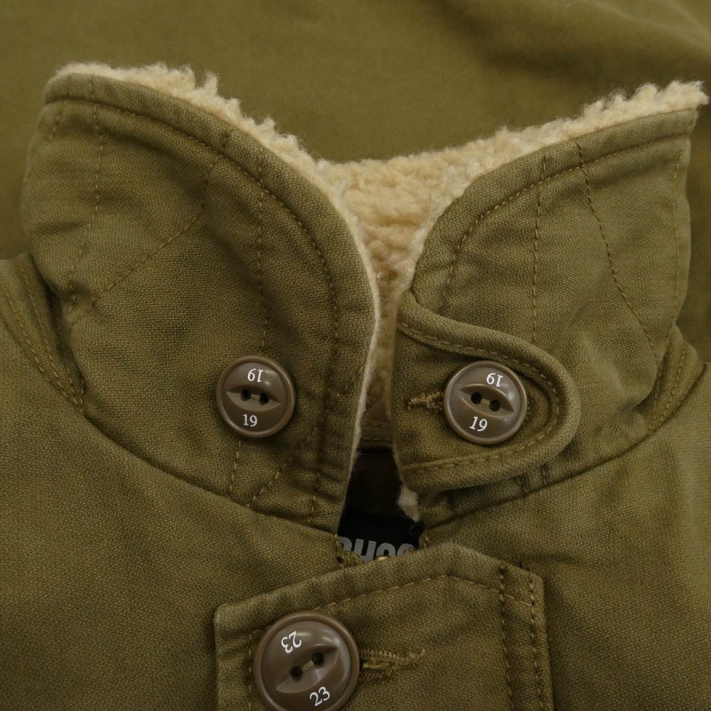 NEIGHBORHOOD ネイバーフッド 25AW 252SZNH-JKM01 N-1 DECK JACKET 襟ボア デッキジャケット ミリタリージャケット カーキ系 S【美品】【中古】