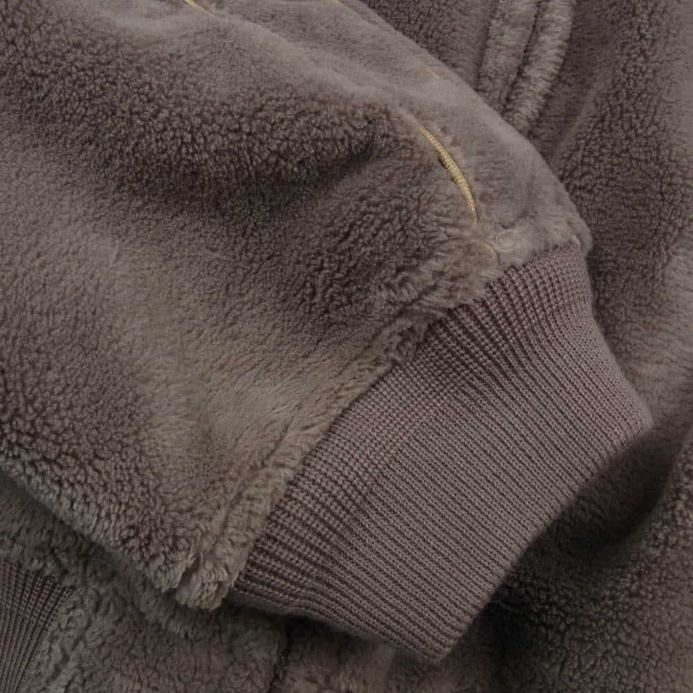 doublet ダブレット 24AW 24AW08BL193 CHAOS EMBROIDERY SPA VENIER JACKET カオスエンブロイダリー カオス刺繍 スパベニア フリース ジャケット ブルゾン ブラウン系 XL【中古】