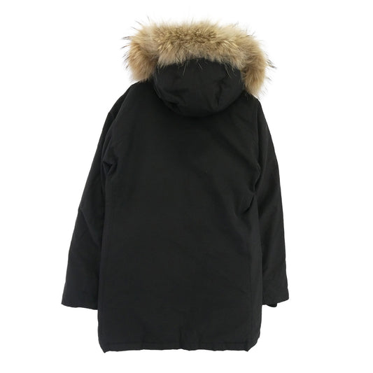 WOOLRICH ウールリッチ 1402070 RAMAR CLOTH アークティックパーカー ファーフード付き ダウンコート ジャケット ブラック系【中古】