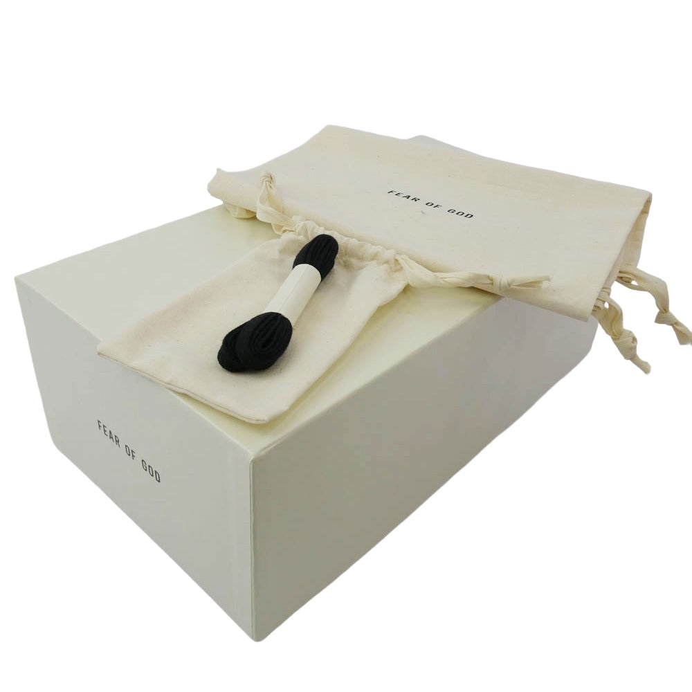 FEAR OF GOD フィアオブゴッド BACKLESS CANVAS ローカット スニーカー ブラック系 42【中古】