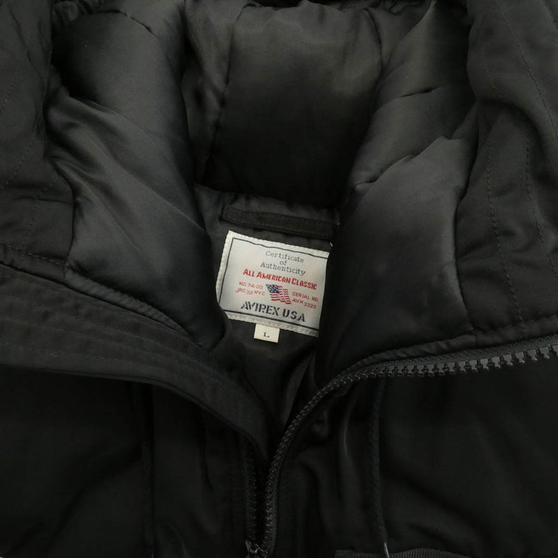 AVIREX アヴィレックス 783-4252050 USA製 中綿 ミリタリー フーデッド
