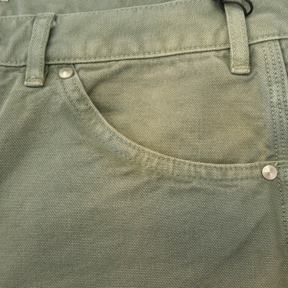 AURALEE オーラリー 25SS A25SP02CD ORGANIC COTTON DUCK PANTS オーガニック コットン ダック パンツ ライトグリーン系 3【新古品】【未使用】【中古】