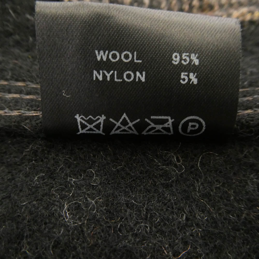 ダリーズ Babo Coat チェック柄 バボコート ダブル ジャケット 13.5 チャコール系 13.5【極上美品】【中古】