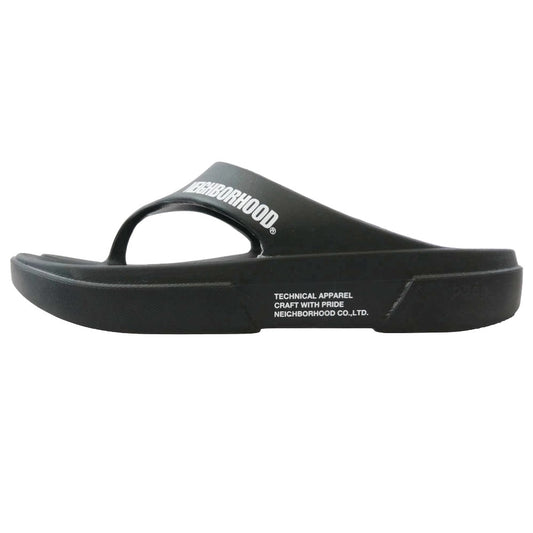 NEIGHBORHOOD ネイバーフッド × PAES . SLIDE スライド サンダル ブラック系 27cm【中古】