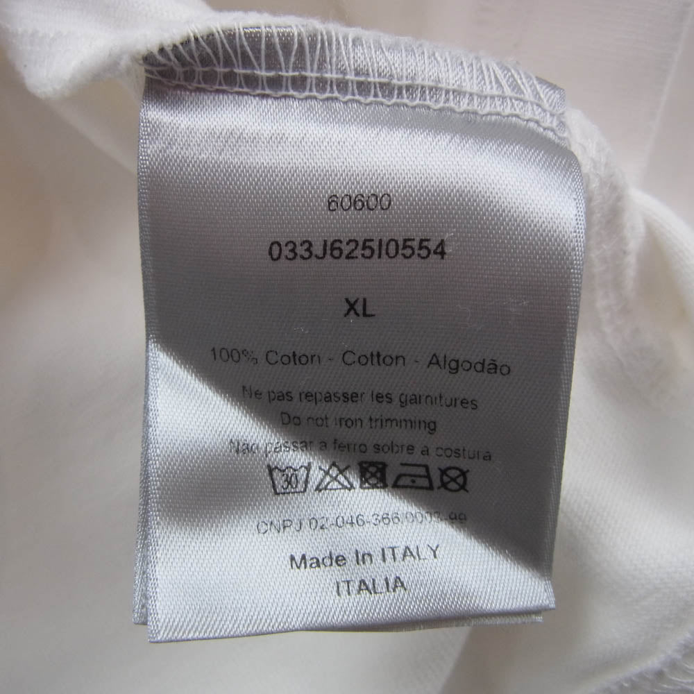 Dior ディオール 20AW 033J625I0554 Shawn Stussy T-Shirt ショーンステューシー ロゴ刺繍 半袖 Tシャツ カットソー ホワイト系 XL【中古】