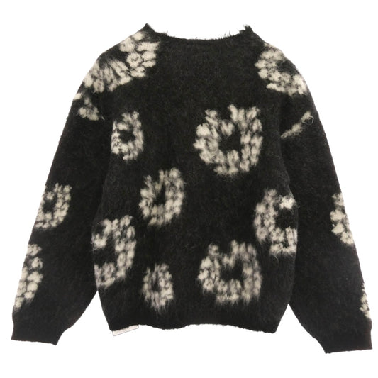 SAINT MICHAEL セントマイケル 24AW SM-YS1-0000-C50 × DENIM TEARS デニムティアーズ DT MH CARDIGAN モヘア カーディガン ブラック系 L【中古】