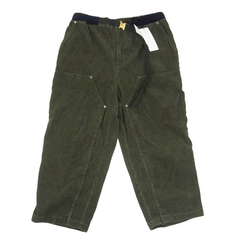 sacaiサカイ21SS スーチング パンツ カーキ ベルテッド サイドライン