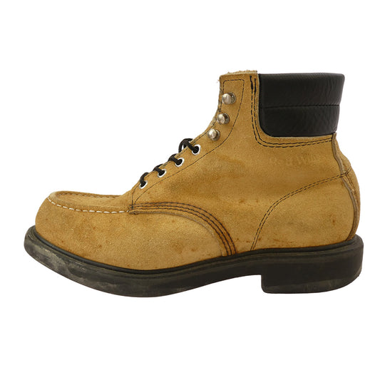 RED WING レッドウィング 8118 SUPERSOLE スーパーソール プリント羽タグ モックトゥ サンドスエード ブーツ ベージュ系 8【中古】