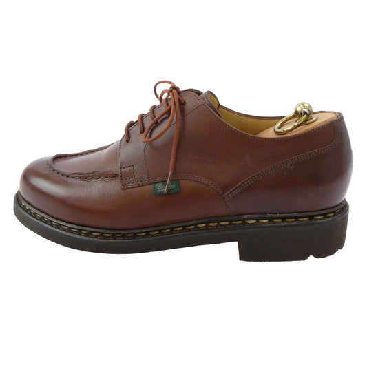 Paraboot パラブーツ 65119 フランス製 CHAMBORD シャンボード モックトゥ パラテックスソール レザー シューズ ダークブラウン系 10【美品】【中古】