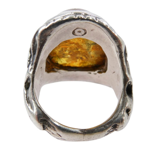 ALEX STREETER アレックスストリーター Angel Heart Ring エンジェルハート リング ゴールドスター シルバー系 オレンジ系 15号【中古】