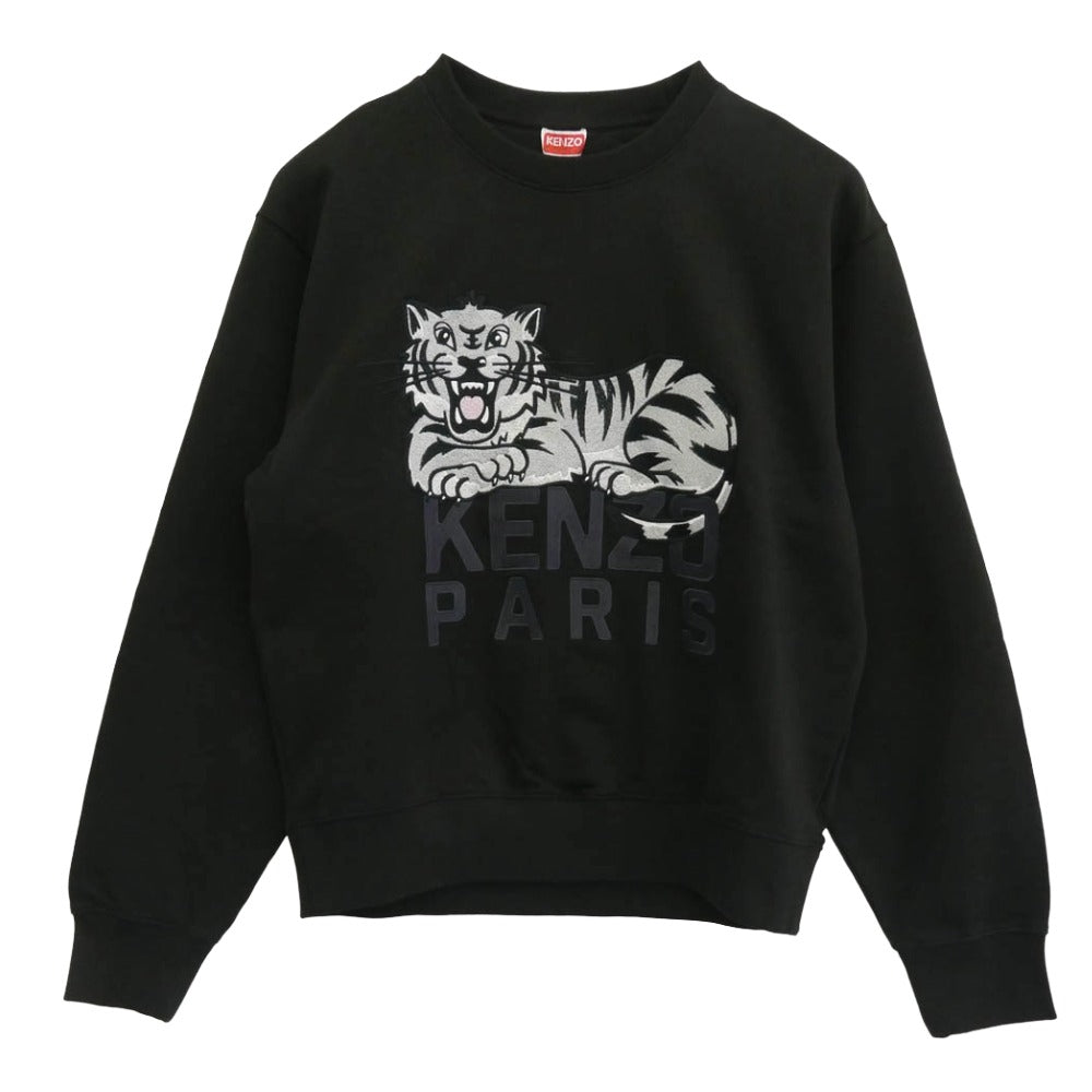 KENZO ケンゾー 25SS FF55SW2634MF Happy Tiger sweatshirt ハッピータイガー スウェットシャツ ブラック ブラック系【極上美品】【中古】 KENZO ケンゾー 25SS FF55SW2634MF Happy Tiger sweatshirt ハッピー