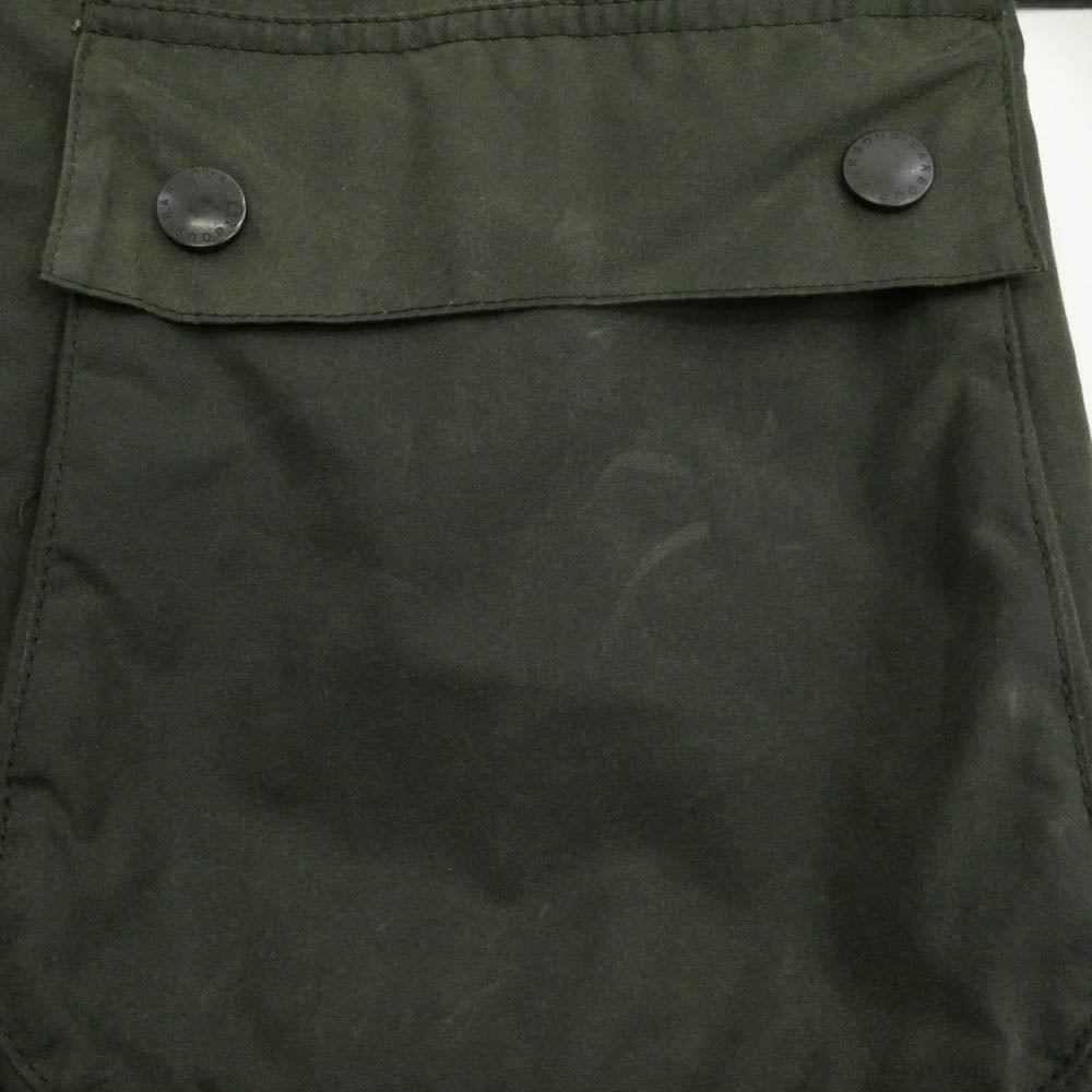 Barbour バブアー 1602027 BEAMS F ビームスF 別注 SL BEAUCHAMP 3ワラント ビューチャンプ オイルドクロスハンティングジャケット ベルテッド ワックスコットン ジャケット カーキ系 40【中古】