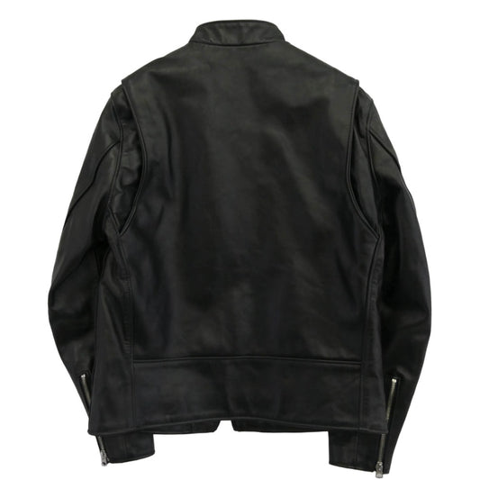 schott ショット 7417 USA製 641XXH HORSEHIDE CAFE RACER ホースハイド カフェレーサー シングルライダース レザージャケット ブラック系 40【中古】