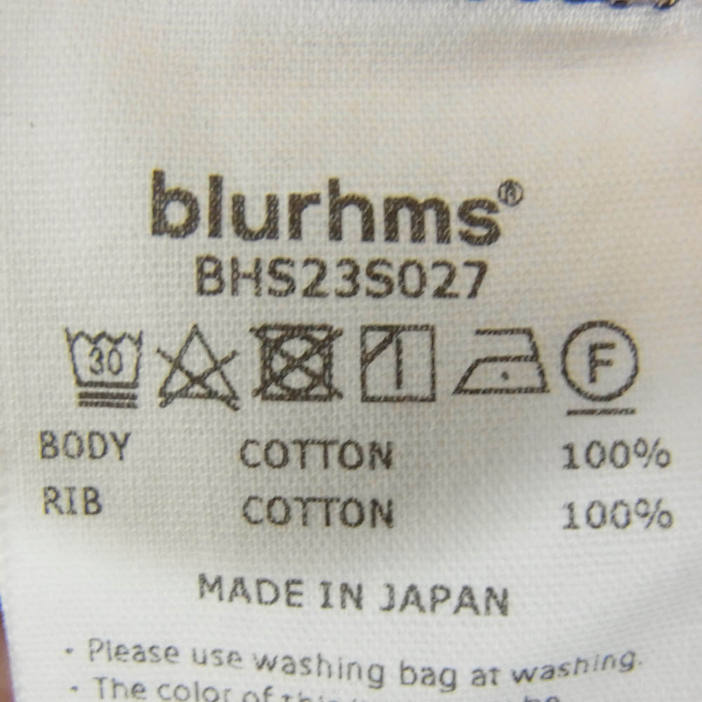 blurhms ブラームス 23SS BHS23S027 Light Sweat Crew-neck P/O ライト スウェット クルーネックプルオーバー スウェットシャツ グレー系 4【中古】