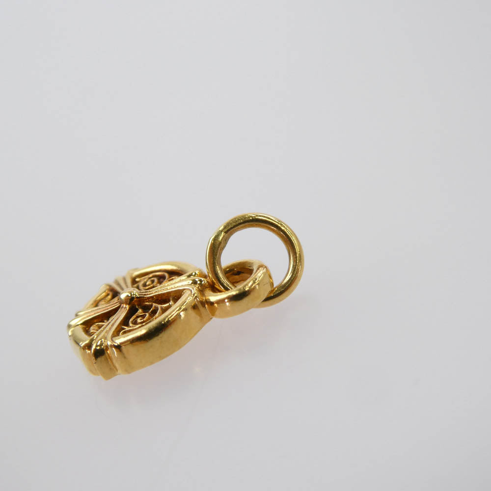 CHROME HEARTS クロムハーツ(原本無) 22K PEACE SIGN ピースサイン チャーム ペンダントトップ ゴールド系 表記なし【中古】