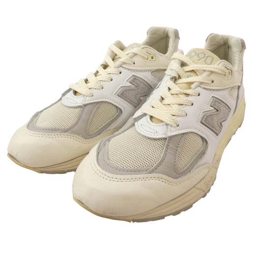 NEW BALANCE ニューバランス M990TC2 990V2 Sea Salt Made in USA シーソルト スニーカー ホワイト系 27.5cm【中古】